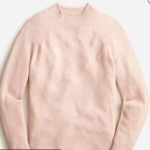 J Crew Rollneck mockneck Sweater Supersoft Yarn merino wool alpaca oatmeal L